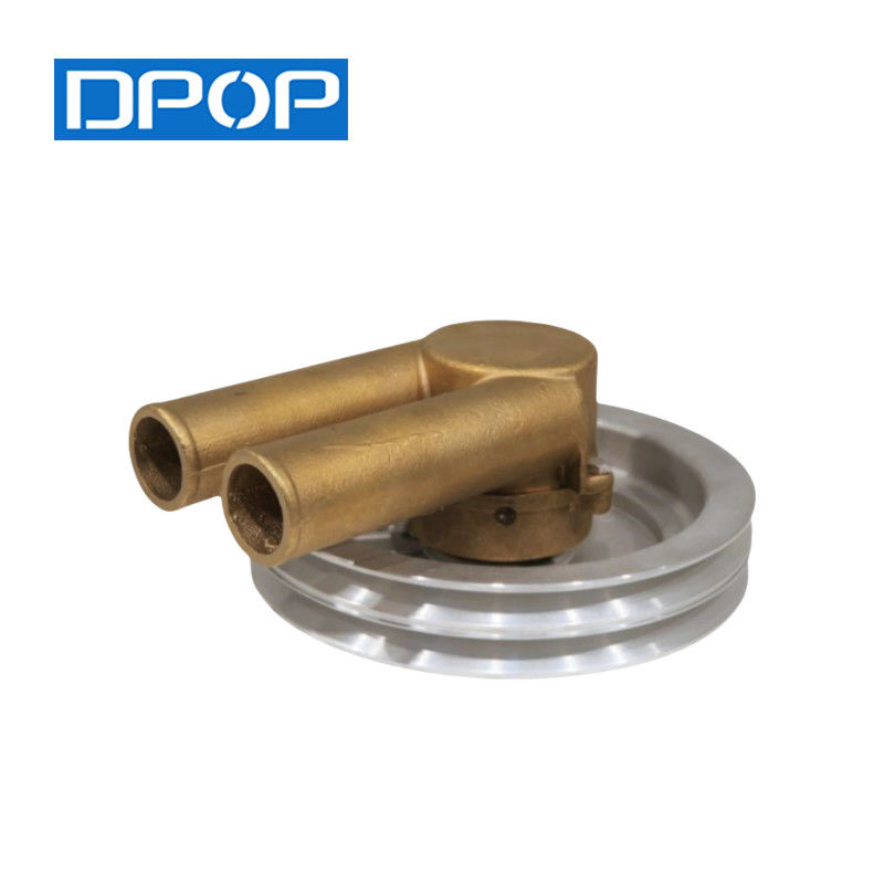 DPOP Pompa air laut mentah 21214596 3858229 Double V Belt Pulley untuk Volvo Penta 4.3, 5.0, 5,7 GL