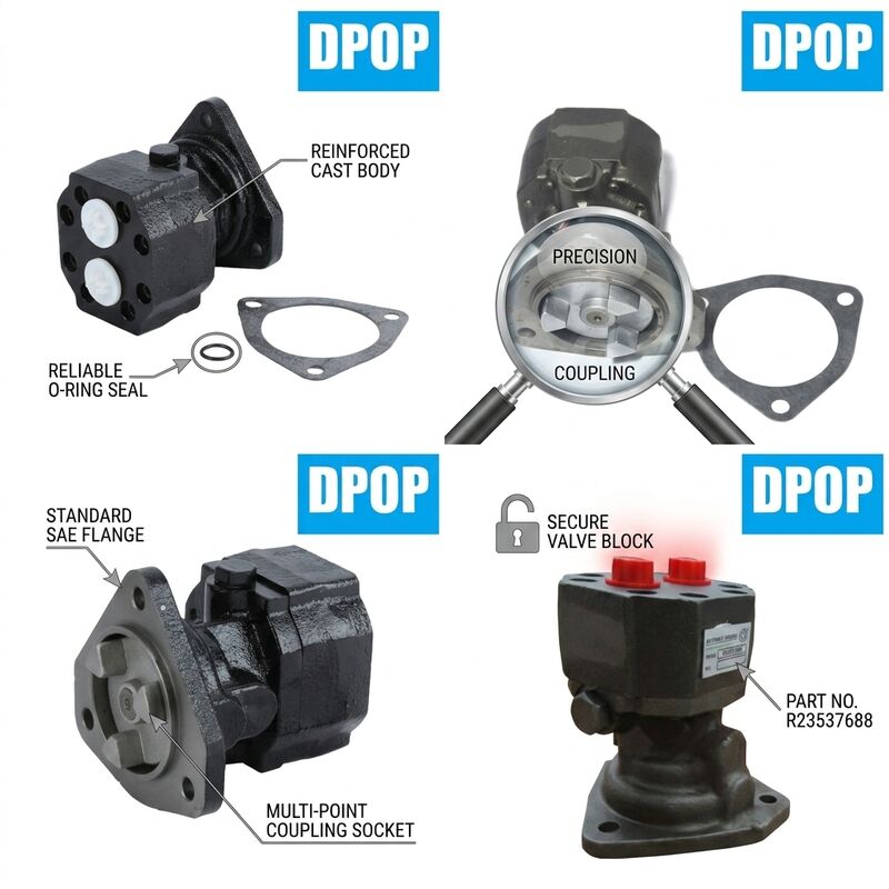 23537686 23532981 Detroit Diesel Fuel Transfer Pump Kompatibel dengan Seri 60 12.7L 14L 11.1L Bagian Truk Mesin