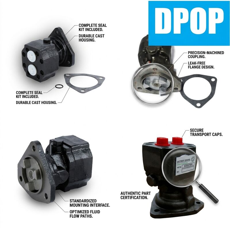 23537686 23532981 Detroit Diesel Fuel Transfer Pump Kompatibel dengan Seri 60 12.7L 14L 11.1L Bagian Truk Mesin